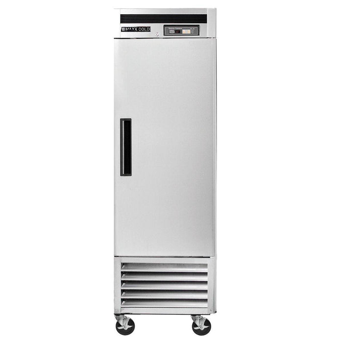 MCR-23FDHC Maxx Cold Single Door, Solid Door Reach-In Refrigerator, Bottom Mount, 23 Cu Ft - Top Restaurant Supplies