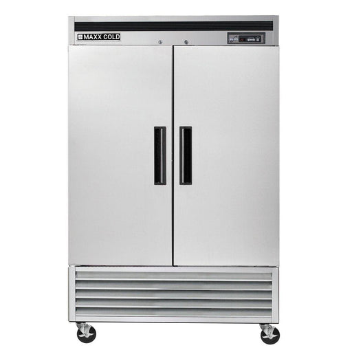 MCR-49FDHC Maxx Cold Double Door, Solid Door Reach-In Refrigerator, Bottom Mount, 49 Cu ft - Top Restaurant Supplies