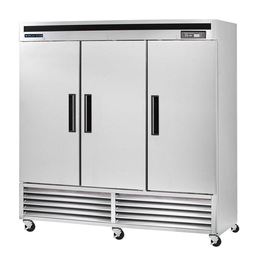 MCR-72FDHC Maxx Cold Triple Door, Solid Door Reach-In Refrigerator, Bottom Mount, 72 Cu ft - Top Restaurant Supplies