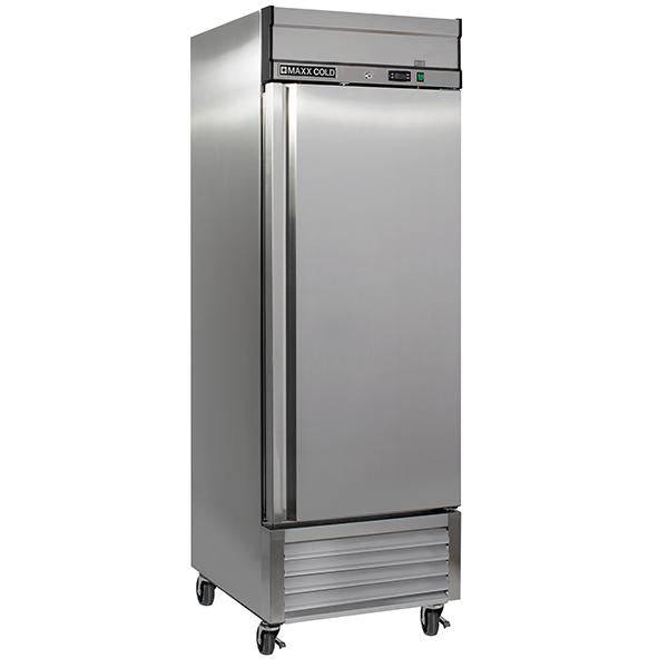 MXSR-23FDHC Maxx Cold Single Door, Solid Door Reach-In Refrigerator, Bottom Mount, 23 Cu ft - Top Restaurant Supplies