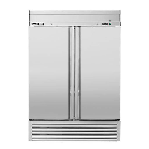 MXSR-49FDHC Maxx Cold Double Door, Solid Door Reach-In Refrigerator, Bottom Mount, 49 Cu ft - Top Restaurant Supplies