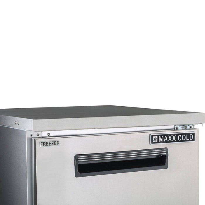 MXCF27UHC Maxx Cold Single Door Undercounter Freezer, 27” Wide - Top Restaurant Supplies