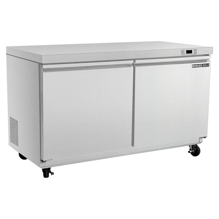 MXSF48UHC Maxx Cold Double Door Undercounter Freezer, 48” Wide - Top Restaurant Supplies