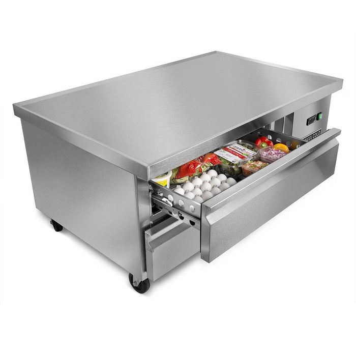 MXCB48HC Maxx Cold Two Drawer Refrigerated Chef Base, 48” Wide - Top Restaurant Supplies