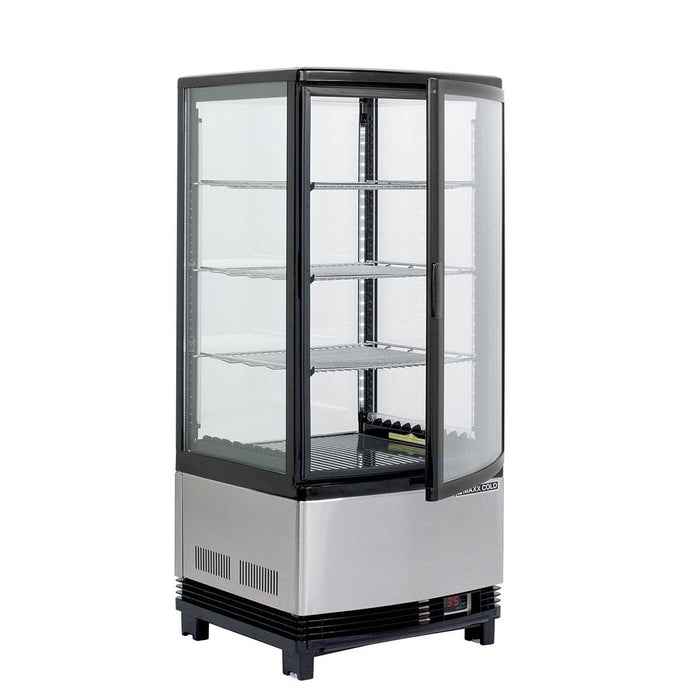 MECR-31D Maxx Cold 4-Sided Glass Countertop Merchandiser, Single Door - Top Restaurant Supplies