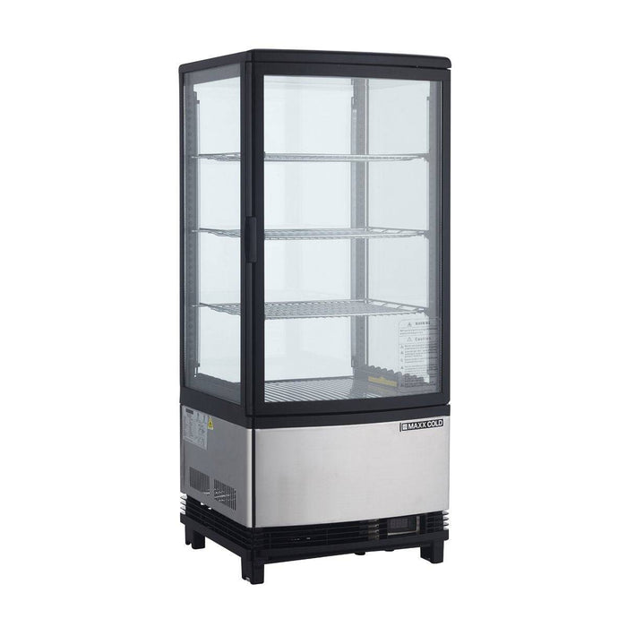 MECR-31D Maxx Cold 4-Sided Glass Countertop Merchandiser, Single Door - Top Restaurant Supplies