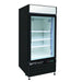 MXM1-16RBHC Maxx Cold Single Door, Glass Door Refrigerator Merchandiser, Black, 16 Cu ft - Top Restaurant Supplies