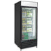 MXM1-16RBHC Maxx Cold Single Door, Glass Door Refrigerator Merchandiser, Black, 16 Cu ft - Top Restaurant Supplies