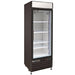 MXM1-23RBHC Maxx Cold Single Door, Glass Door Refrigerator Merchandiser, Black, 23 Cu ft - Top Restaurant Supplies