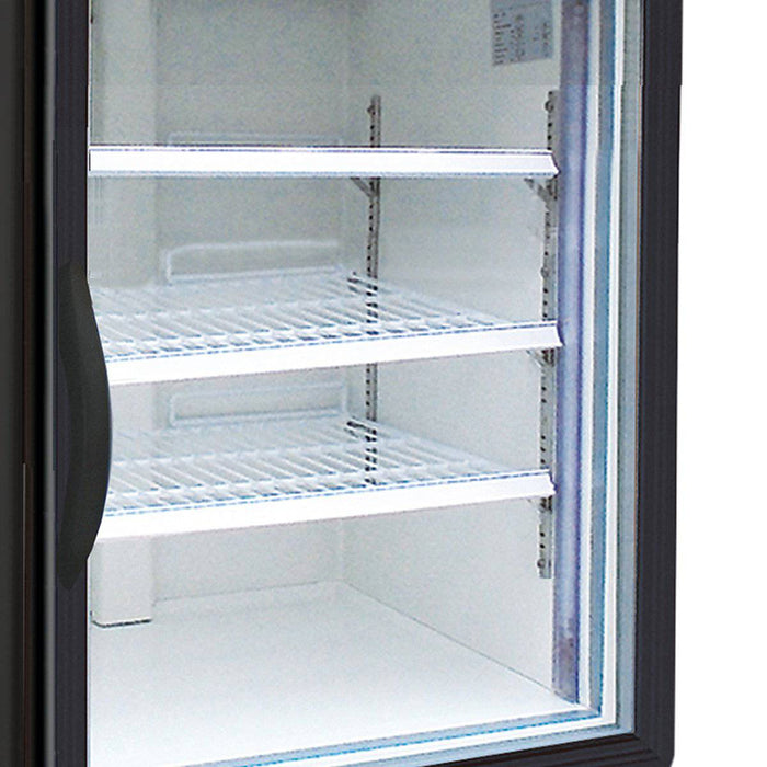 MXM1-23RHC Maxx Cold Single Door, Glass Door Refrigerator Merchandiser, White, 23 Cu ft - Top Restaurant Supplies