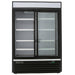 MXM2-48RSBHC Maxx Cold Double Door, Sliding Glass Refrigerator Door Merchandiser, Black, 48 Cu ft - Top Restaurant Supplies