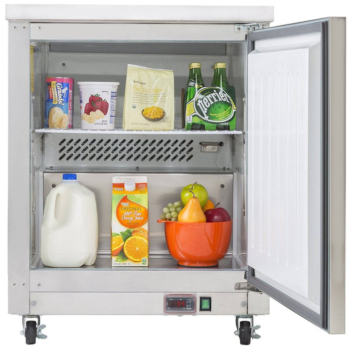 MXCR27UHC Maxx Cold Single Door Undercounter Refrigerator, 27” Wide - Top Restaurant Supplies