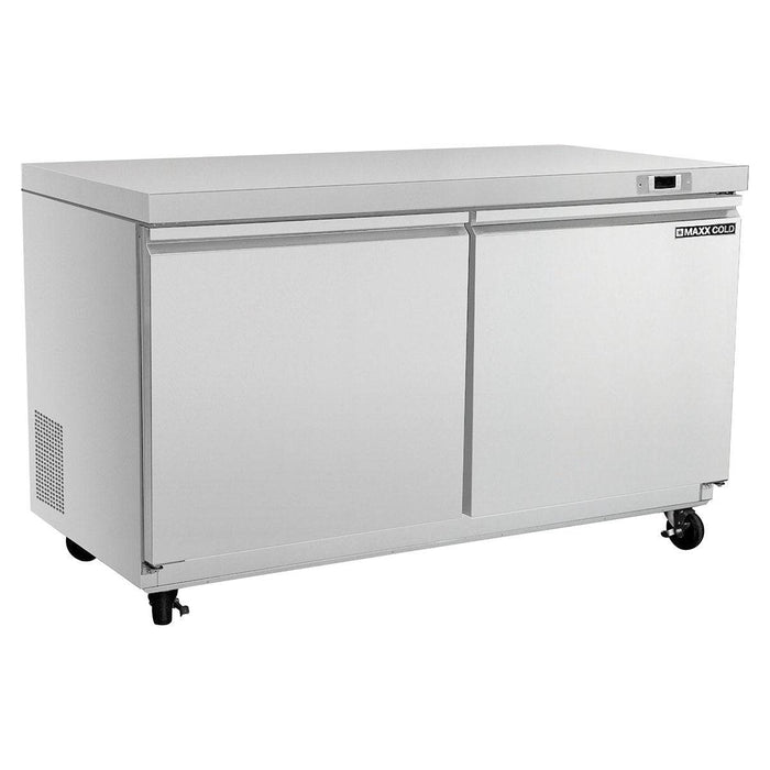 MXSR48UHC Maxx Cold Double Door Undercounter Refrigerator, 48” Wide - Top Restaurant Supplies