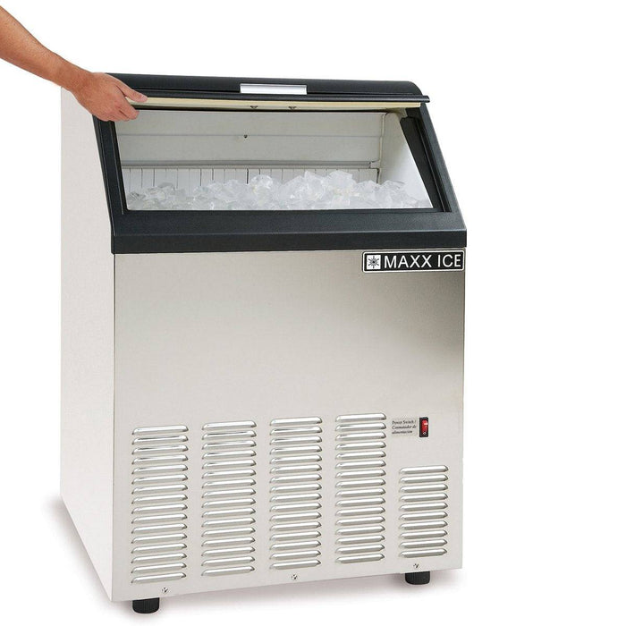 MIM100 Maxx Ice 100 lb Self-Contained Ice Machine, Bullet Cube - Top Restaurant Supplies