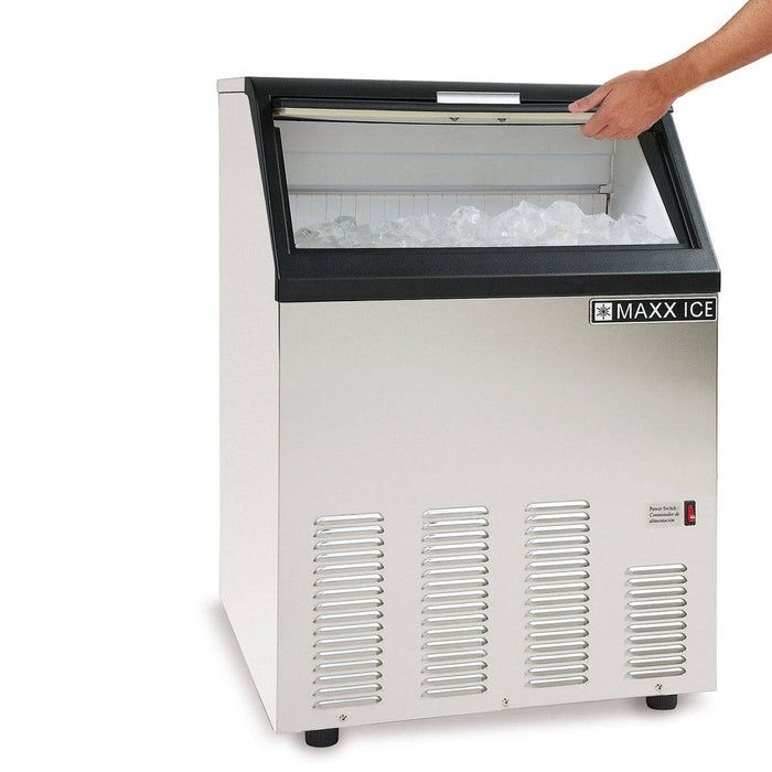 MIM130 Maxx Ice 130 lb Self-Contained Ice Machine, Bullet Cube - Top Restaurant Supplies