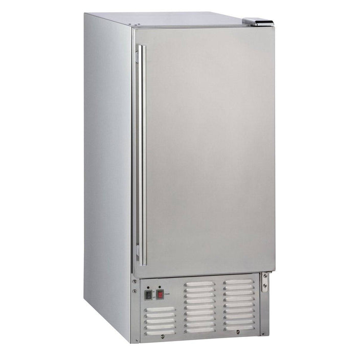 MIM50-O Maxx Ice Outdoor 50 lb Self-Contained Ice Machine, Stainless - Top Restaurant Supplies