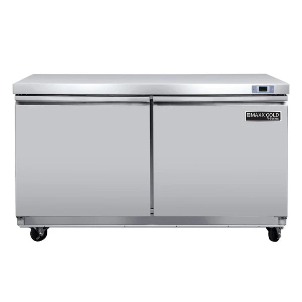 Maxx Cold V-Series 2 Door Undercounter Refrigerator, in Stainless Steel