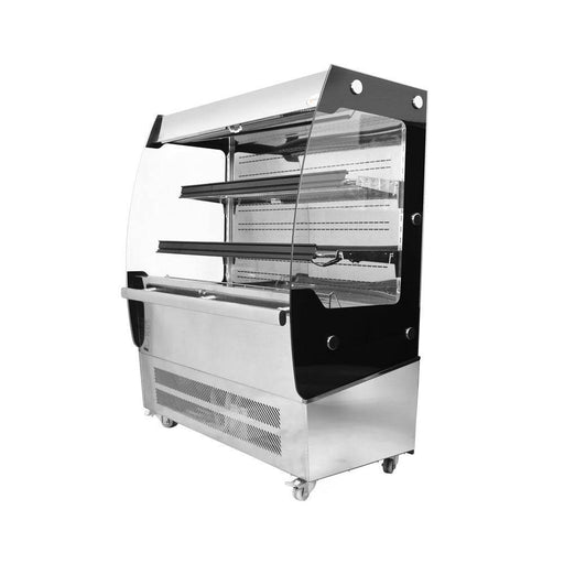 Omcan RS-CN-0200 39-inch Open Refrigerated Floor Display Case with 200 L capacity, item 31809 - Top Restaurant Supplies