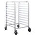 Prepline PASPR-10KD-CCB 10-Tier Heavy Duty Aluminum Steam Table / Bun Pan Sheet Pan Rack - Top Restaurant Supplies