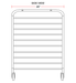 Prepline PASPR-10KD-CCB 10-Tier Heavy Duty Aluminum Steam Table / Bun Pan Sheet Pan Rack - Top Restaurant Supplies