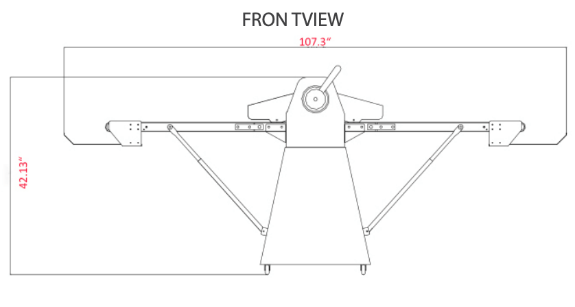 Prepline FSS-220 Stainless Steel Reversible 220v Floor Model Dough Sheeter - Top Restaurant Supplies