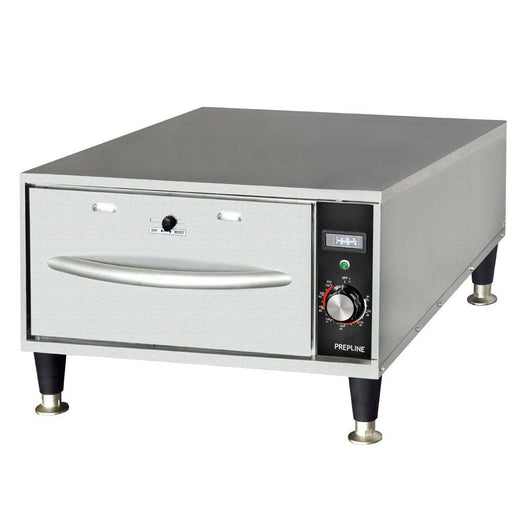 Prepline DW1N Single Narrow Freestanding Stainless Steel Drawer Warmer- 450W, 120V - Top Restaurant Supplies