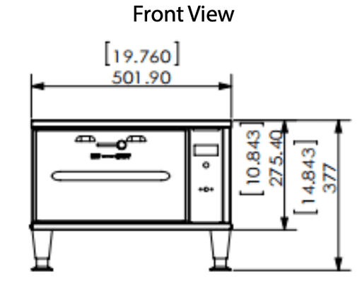 Prepline DW1N Single Narrow Freestanding Stainless Steel Drawer Warmer- 450W, 120V - Top Restaurant Supplies