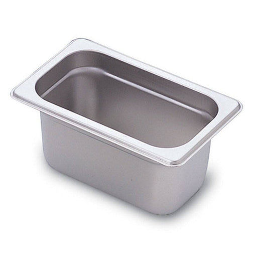 Prepline PFP-19-4 One-Ninth 1/9 Stainless Steel Food Pan with 4" Depth - Top Restaurant Supplies