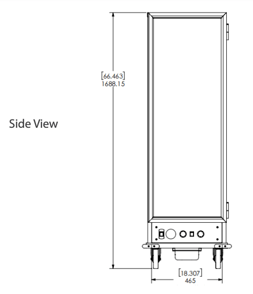 Prepline MPI1836 Full Size Insulated Heater Proofer Cabinet with Clear Door, 120V - Top Restaurant Supplies