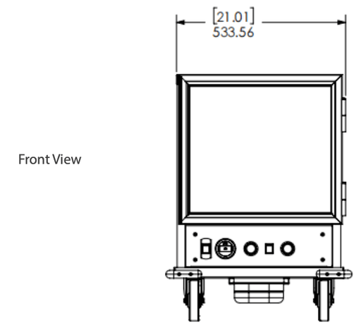 Prepline MPN1812 Undercounter Half Size Non-Insulated Heater Proofer with Clear Door, 120V - Top Restaurant Supplies