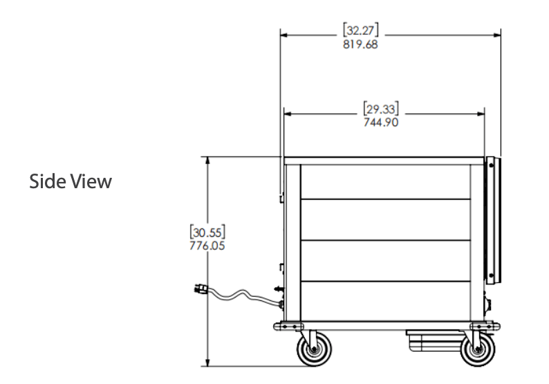 Prepline MPN1812 Undercounter Half Size Non-Insulated Heater Proofer with Clear Door, 120V - Top Restaurant Supplies