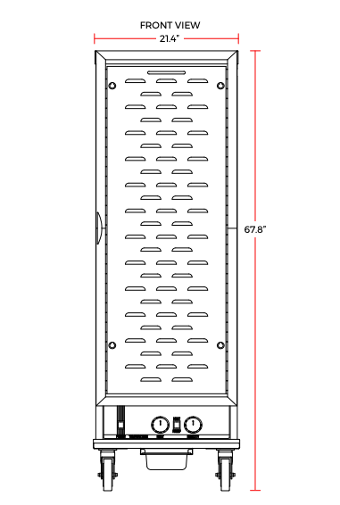 Prepline MPN1836 Full Size 120v Heated Warming Holding Cabinet with Clear Door - Top Restaurant Supplies