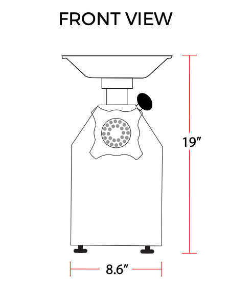 Prepline MC12 #12 HUB 1 HP 250 lb. Meat Grinder - Top Restaurant Supplies