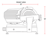 Prepline HBS300 12" Blade Commercial Electric Meat Slicer - Top Restaurant Supplies