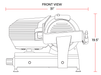 Prepline HBS350 14" Blade Commercial Electric Meat Slicer - Top Restaurant Supplies