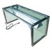 Prepline PSG-LT-48 48" Glass Sneeze Guard with Lamp Bulb for Steam Table - Top Restaurant Supplies