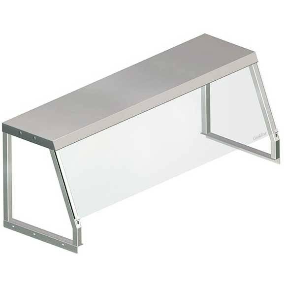 Prepline SG3 45″ Glass Sneezeguard For Steam Table - Top Restaurant Supplies