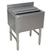 Prepline PIB182408 24" Stainless Steel Underbar Ice bin with 3" Backsplash, 8" bowl - Top Restaurant Supplies