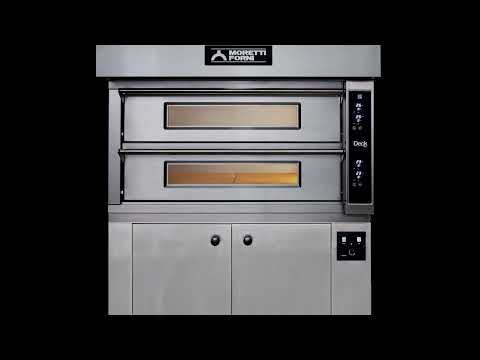 AMPTO ID-D 105.65 iDeck electronic Control Electric Pizza Oven 105 x 65 cm chamber. 2 Deck - Top Restaurant Supplies