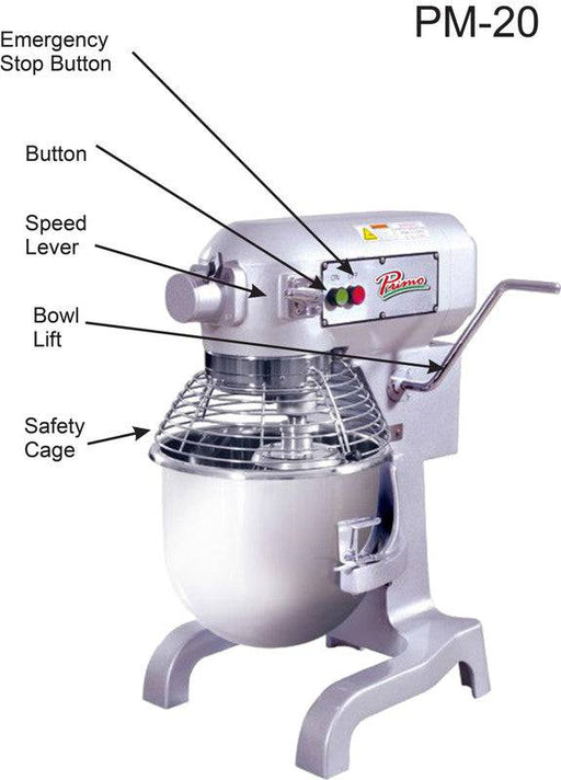 Primo PM-20 20 Quart Mixer - Top Restaurant Supplies