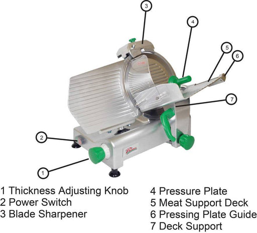 Primo PS-10 10" Meat Slicer - Top Restaurant Supplies