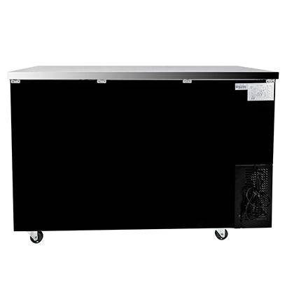 SABA SBB-24-48B 48" Two Door Back Bar Cooler (Black) - Top Restaurant Supplies