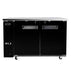 SABA SBB-24-48B 48" Two Door Back Bar Cooler (Black) - Top Restaurant Supplies