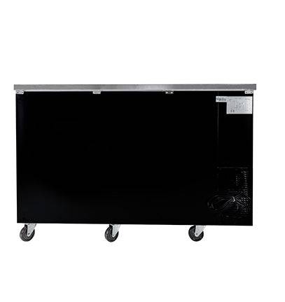 SABA SBB-24-48G 48" Two Door Back Bar Cooler (Black) - Top Restaurant Supplies