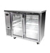 SABA SBB-24-48GSS 48" Two Glass Door Stainless Steel Back Bar Cooler - Top Restaurant Supplies