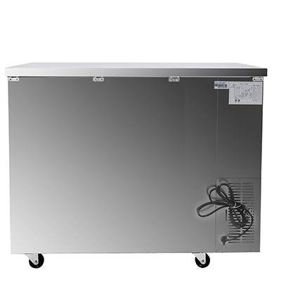 SABA SBB-24-48GSS 48" Two Glass Door Stainless Steel Back Bar Cooler - Top Restaurant Supplies