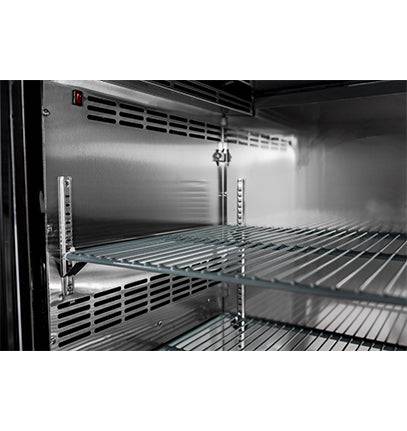 SABA SBB-24-48SS 48" Two Door Stainless Steel Back Bar Cooler - Top Restaurant Supplies