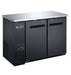 SABA SBB-24-60B 60" Two Door Back Bar Cooler (Black) - Top Restaurant Supplies