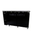 SABA SBB-24-60B 60" Two Door Back Bar Cooler (Black) - Top Restaurant Supplies