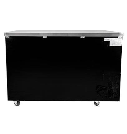 SABA SBB-24-60G 60" Two Glass Door Back Bar Cooler (Black) - Top Restaurant Supplies